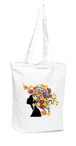 Torba na zakupy bawełniana EKO WOMAN HEAD D17