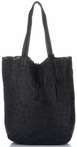 Torebki Skórzane ShopperBag włoskiej firmy VITTORIA GOTTI Czarne (kolory)