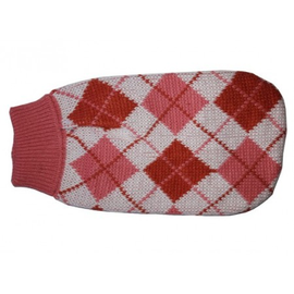 Golf 30cm/10" różowy jasny ze wzorem