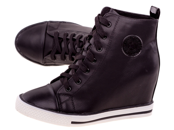 -50% Wiosenne sneakersy trampki damskie 600 BK