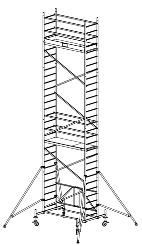 Rusztowanie aluminiowe jezdne KRAUSE ProTec XS - 8,80m 920065