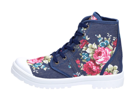 Granatowe trampki damskie buty WISHOT 140FL