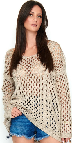 Sweter NUMINOU SU_59 Beżowy