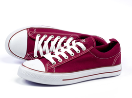 -45% Markowe trampki bordowe AMERICAN DSLN01