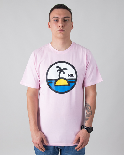 T-SHIRT PALM PINK