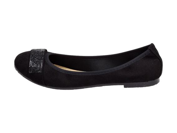 Czarne baleriny, buty damskie SABATINA 103