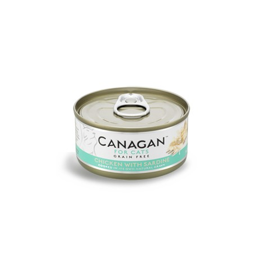 CANAGAN CHICKEN WITH SARDINE – FOR CATS (KURCZAK Z SARDYNKĄ)  75g