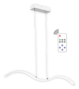 Linea LED listwa 1 pł. biały + chrom + pilot