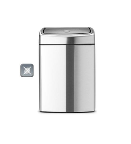 Kosz TOUCH BIN 10L prostokątny Matt Steel FPP