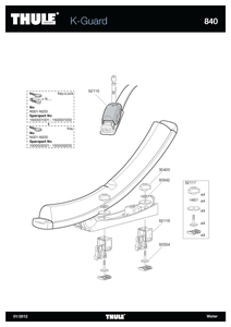 Thule K-Guard Uchwyt do przewozu kajaka