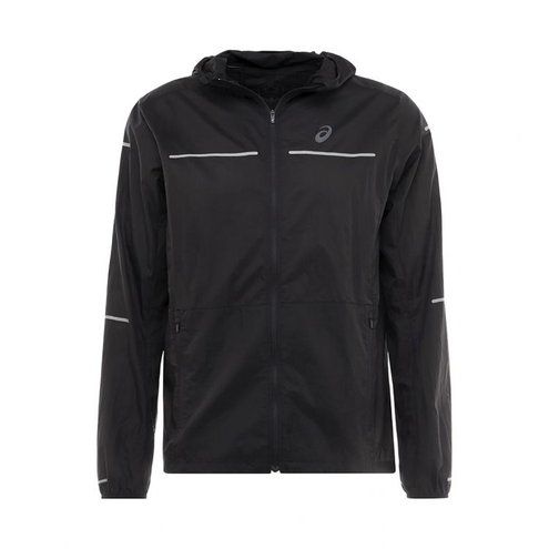 Asics Lite-Show Jacket | CZARNA - męska ultralekka wiatrówka  do biegania 2011A319-001