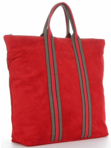 Torebki Skórzane ShopperBag renomowanej firmy VITTORIA GOTTI Czerwone (kolory)