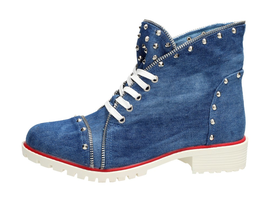 Granatowe trapery, buty damskie VICES 1170-11