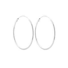 Kolczyki Hoop 30mm Srebrne