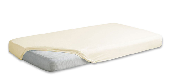 Prześcieradło Jersey Premium z gumką ecru 220x200