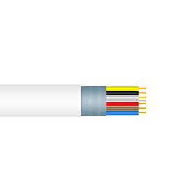 Kabel sygnałowy okrągły 6 żył w jednym ekranie (grubość żył 4 x 0.22 mm2 + 2 x 0.5 mm2)