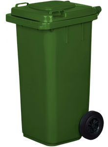 Pojemnik na odpady 120L zielony pojemniki na odpady