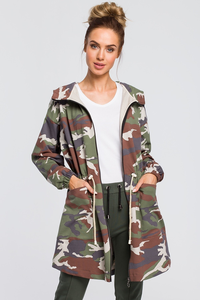 Długa bluza parka moe415