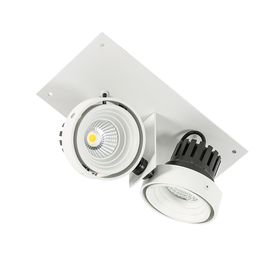 Patrizio Double 3000K GL7118-2/2X12W 3000K WH+BL lampa do zabudowy