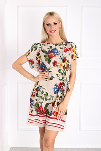 Sukienka kimonowa w kwiaty e17