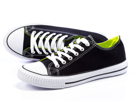 -50%Markowe czarne trampki damskie BADOXX 6266