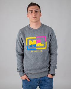 BLUZA BEZ KAPTURA CUT ICON MELANGE