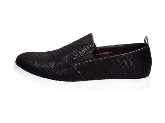 Czarne buty damskie VINCEZA 3813 SLIP ON