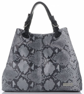 Torebki Skórzane ShopperBag VITTORIA GOTTI Jasno Szare (kolory)