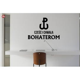 Naklejka PW CZEŚĆ I CHWAŁA BOHATEROM