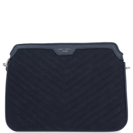 David Jones Firmowe Torebki Damskie Eleganckie Trzykomorowe Listonoszki Granatowa (kolory)