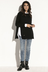 Sweter z rozcięciem fb587