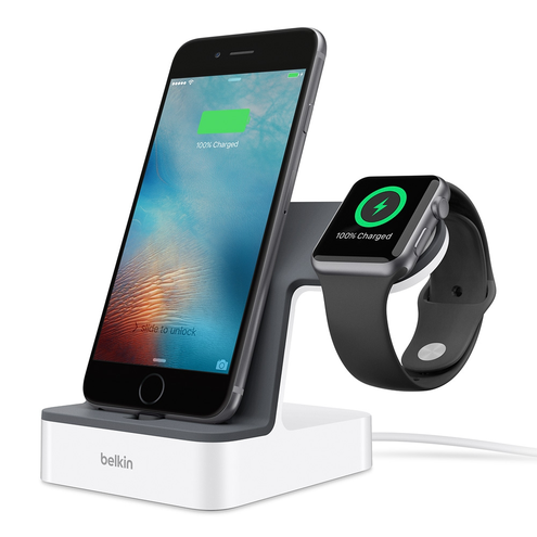 Belkin PowerHouse Stacja Apple Watch + iPhone Biała stacja F8J237 F8J237vfWHT