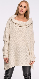 Sweter MAKADAMIA S30 - Beżowy