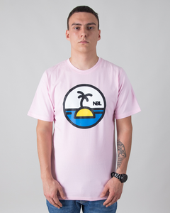 T-SHIRT PALM PINK