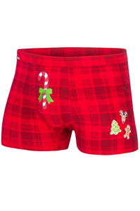 [Zestaw] Bokserki męskie CANDY CANE 017/42 + SKARPETKI SPOX SOX CO MA PIERNIK DO WIATRAKA + WOREK UPOMINKOWY MERRY CHRISTMAS-PŁATKI ŚNIEGU