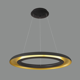 SHIITAKE LED lampa wisząca 3740/70 BLK/GLD ACB